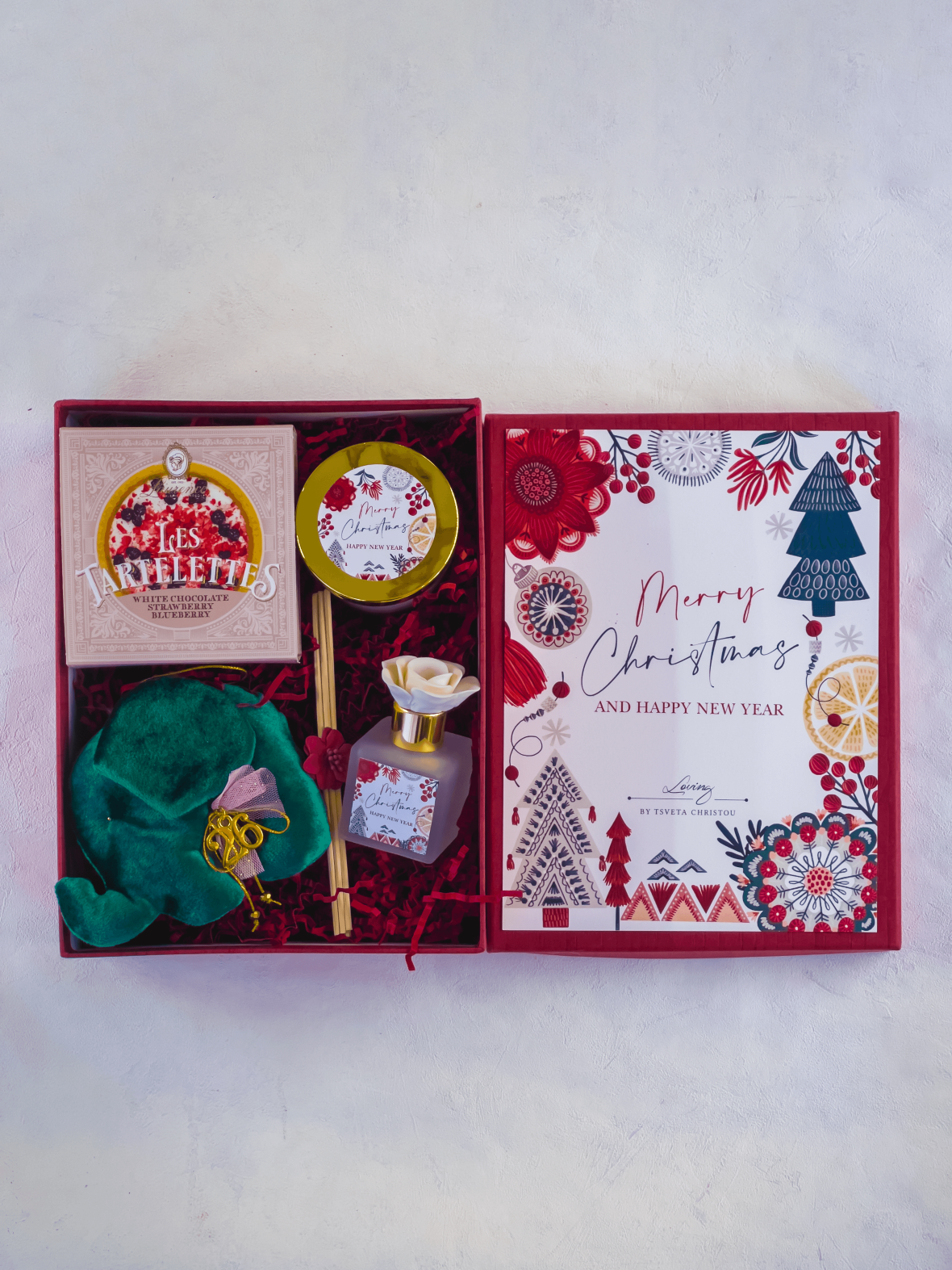 Festive Set Ελεφαντάκι γούρι 2026 με White Chocolate Τάρτα