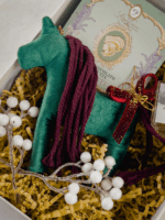 Festive Set γούρι Green Horse 2026 White Christmas