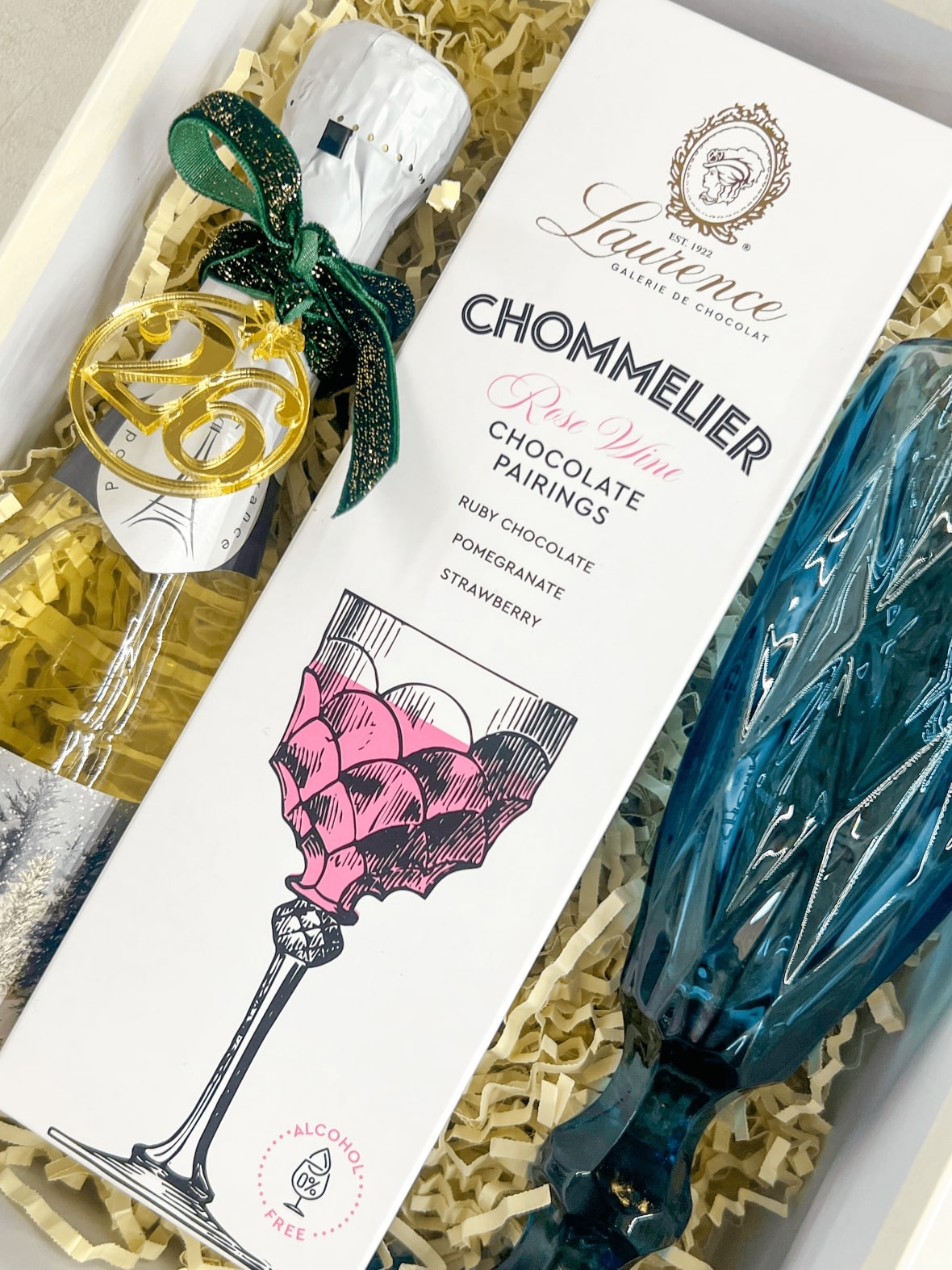 Set Mini Σαμπάνια & Laurence Chommelier – Blue Glass