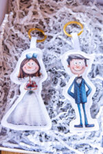 GIFT BOX ΜΕ ΜΑΞΙΛΑΡΑΚΙ  ΜΠΡΕΛΟΚ GROOM BRIDE - Image 4
